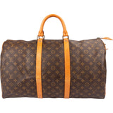 Louis Vuitton Monogram Canvas Keepall 50 Travel Bag