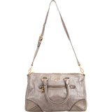 Prada Vitello Shine Leather Bauletto Satchel Handbag