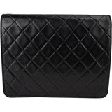 Chanel Quilted Lambskin 24K Gold Single Flap Shoulder Bag