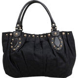 Gucci Monogram GG Canvas Studded Hysteria Tote Handbag