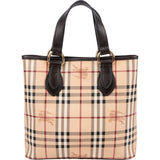 Burberry Nova-Check Monogram Tote Handbag