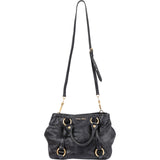 Miu Miu Vitello Lux Leather Ring Tote Handbag