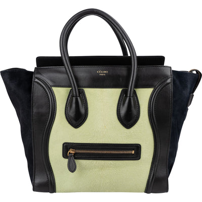 Céline Calf Hair Leather Luggage Handbag