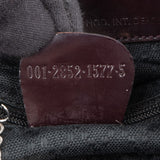 Gucci Leather Nylon Bamboo Top Handle Hobo Shoulder Bag