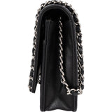 Chanel Lambskin Camellia Leather Wallet on Chain Crossbody Bag
