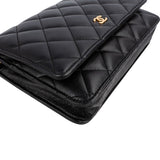 Chanel Quilted Lambskin Wallet On Chain Crossbody Bag