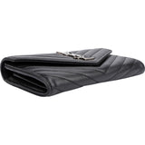 Saint Laurent Grain De Poudre Matelassé Flap Wallet