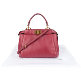 Fendi Leather Peekaboo Mini Handbag