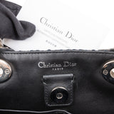 Christian Dior Blue Woven Embellished Tweed Patch Lady Dior Handbag