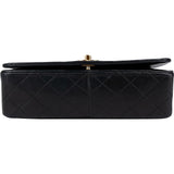 Chanel Quilted Lambskin 24K Gold Single Flap Crossbody Bag