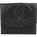 Chanel Caviar Leather Timeless CC Bifold Wallet - vintageandkickz