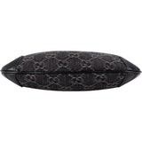 Gucci Monogram GG Denim Horsebit Hobo Shoulder Bag