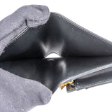 Celine Black Leather Triomphe Wallet
