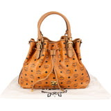 MCM Monogram Visetos Essential Drawstring Hobo Handbag