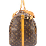 Louis Vuitton Monogram Canvas Keepall 60 Bandoulière Travel Bag