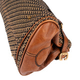 Chloé Woven Cotton Paddington Satchel Handbag