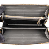 Balenciaga Grey Classic Leather Zip Wallet
