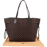 Louis Vuitton Mini Lin Monogram Neverfull MM Shoulder Bag