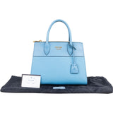 Prada Saffiano Leather Small Promenade Double Zip Kelly Style City Handbag