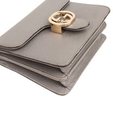 Gucci Grained Calfskin Interlocking GG Shoulder Crossbody Bag