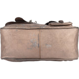 Christian Dior Metallic Leather Gaucho Saddle Handbag