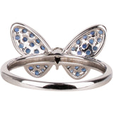Diamond Butterfly 750 Gold Ring (#52)
