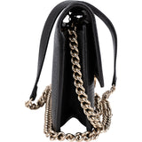 Gucci Leather Interlocking GG Wallet On Chain Crossbody Bag