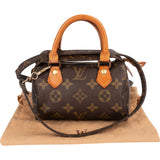 Louis Vuitton Monogram Canvas Mini Speedy Crossbody Handbag