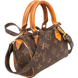 Louis Vuitton Monogram Canvas Mini Speedy Crossbody Handbag