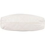 Chanel 22 White Quilted Lambskin Hobo Shoulder Bag - vintageandkickz