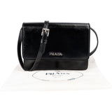 Prada Saffiano Vernice Leather Small Flap Crossbody Bag