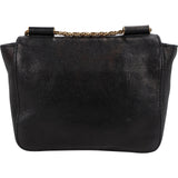 Chloé Black Leather Elsie Turnlock Crossbody Bag