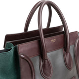 Céline Bicolor Suede & Leather Large Luggage Handbag