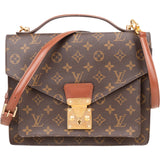 Louis Vuitton Monogram Canvas Monceau Handbag - vintageandkickz