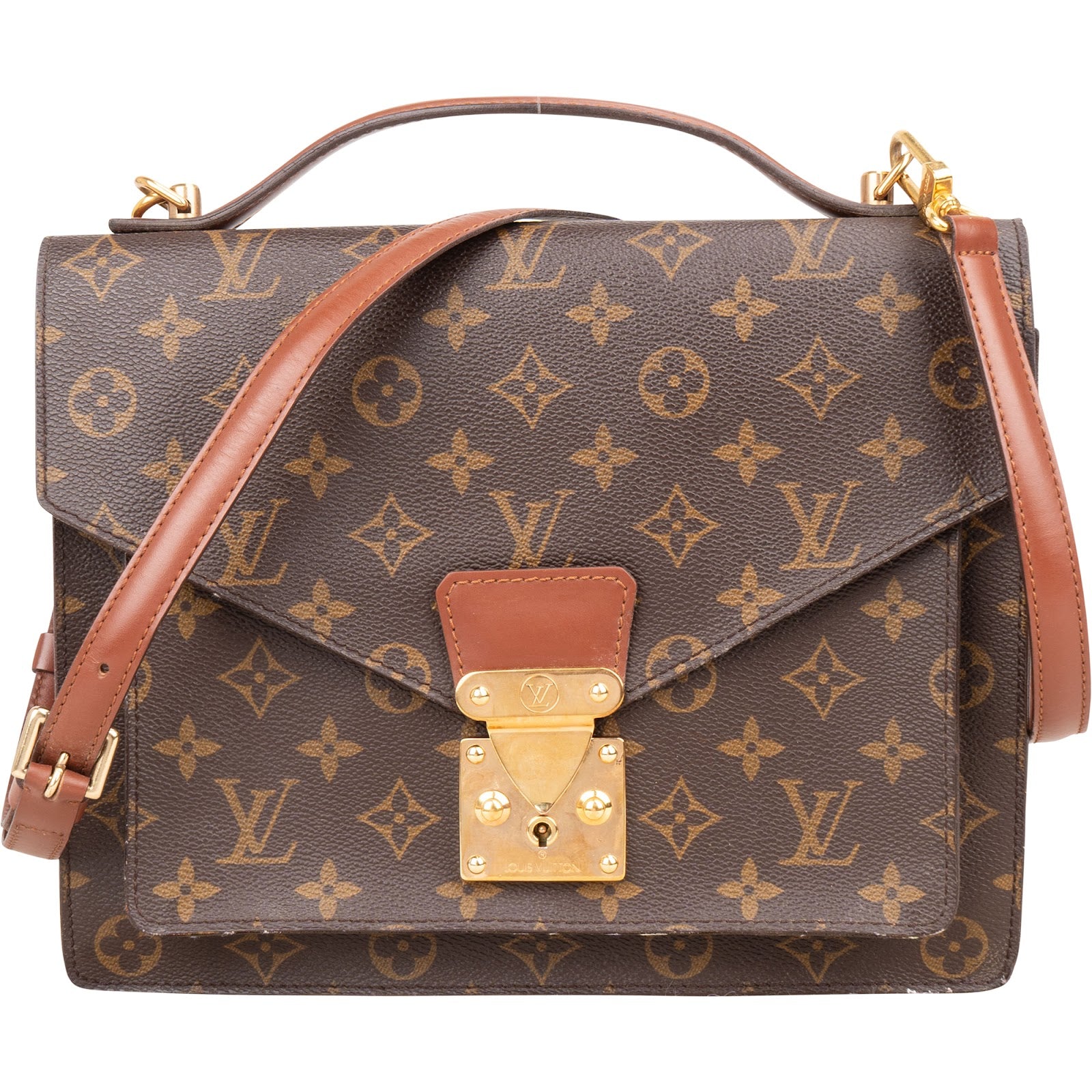 Louis Vuitton Monogram Canvas Monceau Handbag - vintageandkickz