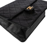 Chanel Quilted Lambskin 24K Gold Single Flap Shoulder Bag