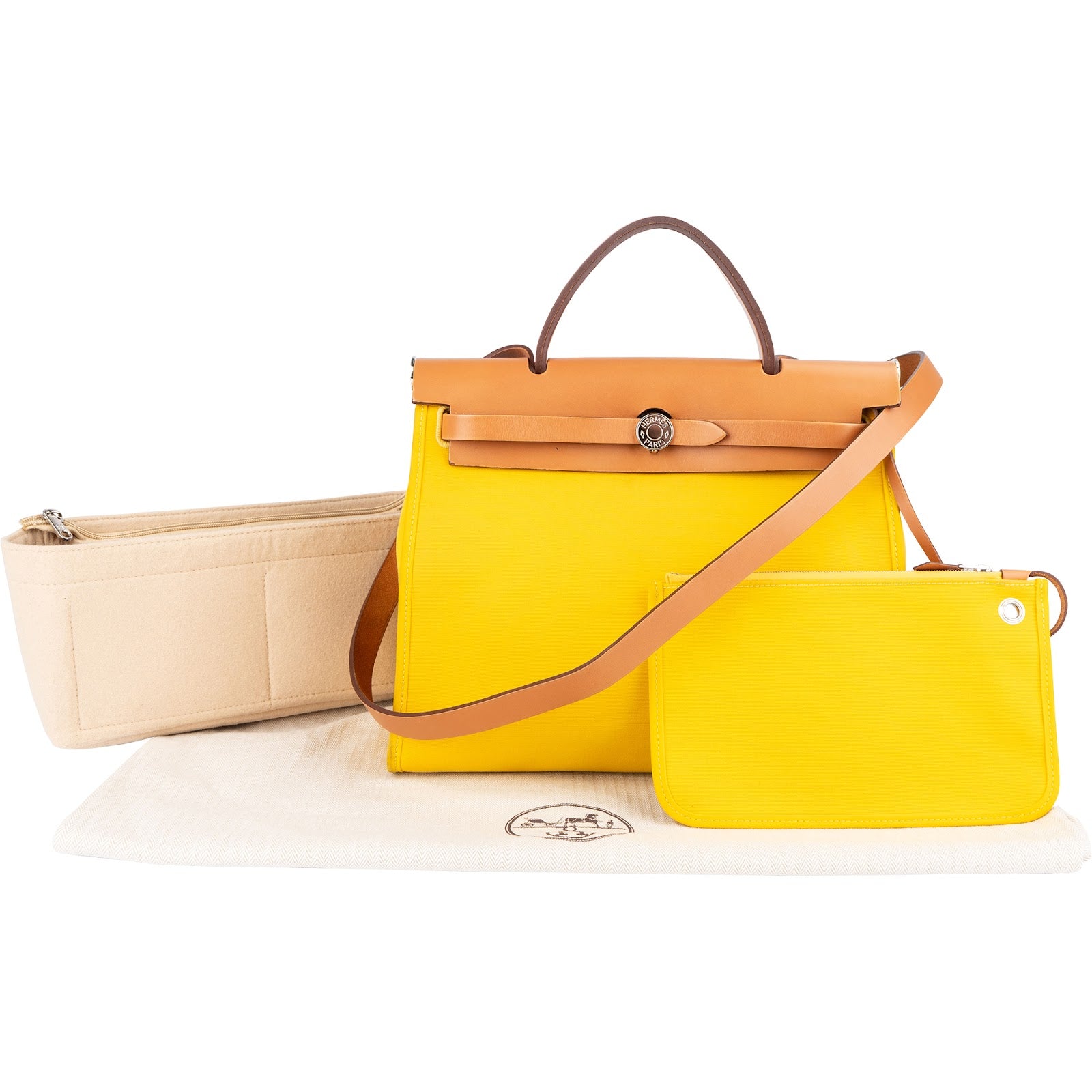 Hermès Classic Cotton Herbag Zip 31 Handbag - vintageandkickz
