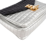 Celine Quilted Bicolor Calfskin Medium C Crossbody Bag