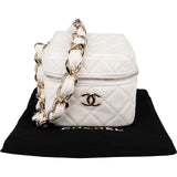 Chanel Quilted Lambskin Small Vanity Chain Handbag xx prüfen, maße - vintageandkickz