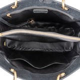 Chanel Quilted Caviar Leather Grand Shopping Tote Shoulder Bag