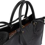 Louis Vuitton Noir Monogram Empreinte Leather OnTheGo MM Shoulder Bag