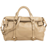 Miu Miu Vitello Lux Leather Bow Handbag