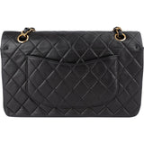 Chanel Quilted Lambskin 24K Gold Medium Double Flap Crossbody Bag