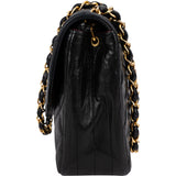 Chanel Quilted Lambskin Diana 24K Gold Single Flap Crossbody Bag