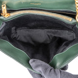 Yves Saint Laurent Dark Green Quilted Calfskin Medium Loulou Crossbody Bag