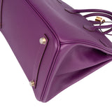 Hermès Violet Epsom Leather Birkin 35 Handbag - vintageandkickz