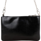 Prada Saffiano Patent Leather Flower Shoulder Bag