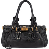 Chloé Pebbled Leather Paddington Satchel Shoulder Bag