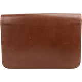 Christian Dior Brown Leather Vintage Flap Small Shoulder Bag
