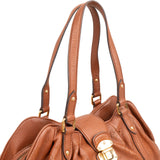 Louis Vuitton Brown Mahina Leather Lunar PM Shoulder Bag